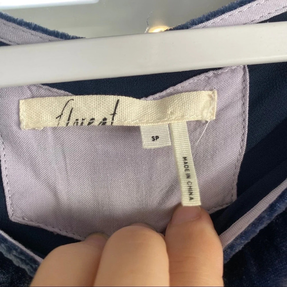 Floreat Anthropologie Velvet Pocket Mini Dress - Picture 3 of 5